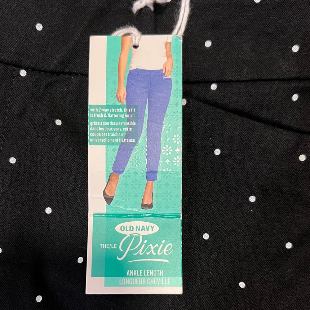 Old Navy Black Pixie Polka Dot Ankle Pants - NWT - Picture 9 of 9